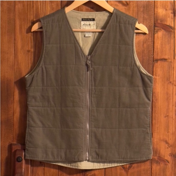 EDDIE BAUER COLLINS BAY VEST, SIZE S, 100% COTTON, FULLY LINED, QUILTED - Picture 1 of 4